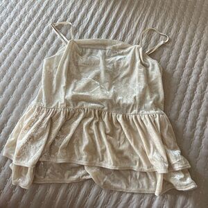 American Eagle Velvet Cream Tank